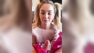 Heidi Grey Quarantine POV Blowjob With Pink Rubber Gloves Lube